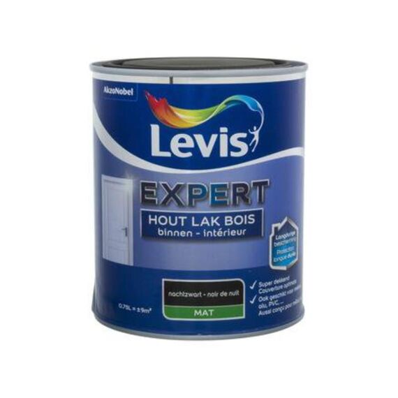 Levis Expert Houtlak Binnen Mat 0,75L Nachtzw.