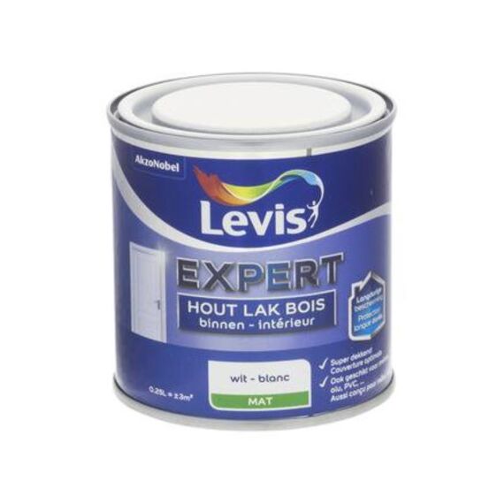 Levis Expert Houtlak Binnen Mat 0,25L Wit