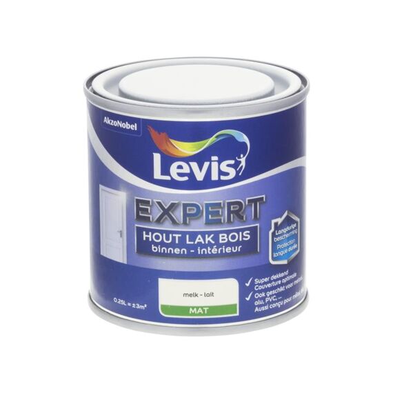 Levis Expert Houtlak Binnen Mat 0,25L Melk