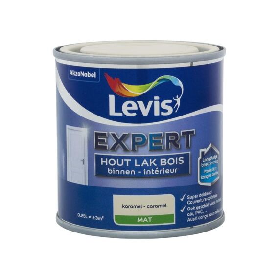 Levis Expert Houtlak Binnen Mat 0,25L Karamel