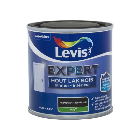 Levis Expert Houtlak Binnen Mat 0,25L Nachtzw.