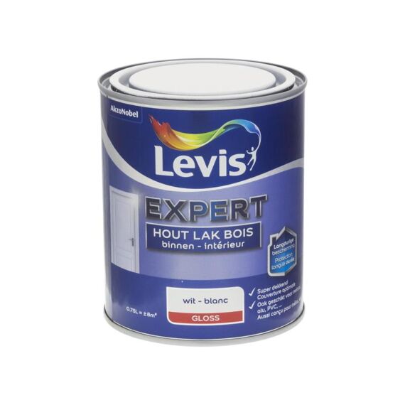 Levis Expert Houtlak Binnen High Gl. 0,75L Wit