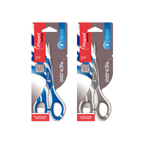 Maped Zenoa Fit Schaar 17Cm Symmetrisch Zachte Grepen - Assortiment Prijs Per Stuk