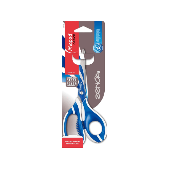 Maped Zenoa Fit Schaar 18Cm Asymmetrisch Zachte Grepen - Assortiment Prijs Per Stuk