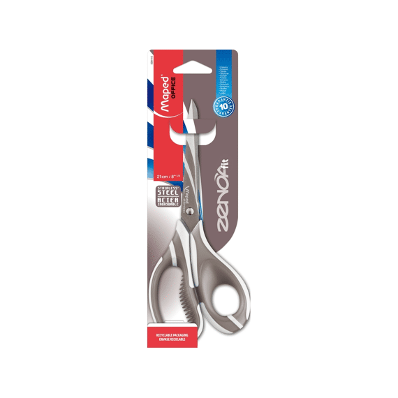 Maped Schaar Zenoa Fit 21Cm Symmetrisch Zachte Grepen - Assortiment Prijs Per Stuk