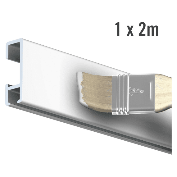 All-in - One Kit 1x2m Click Rail - Wit Primer  - Ral 9016