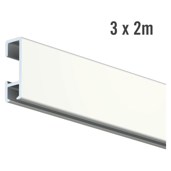 All-in - One Kit 3x2m Click Rail - Wit - Ral 9010