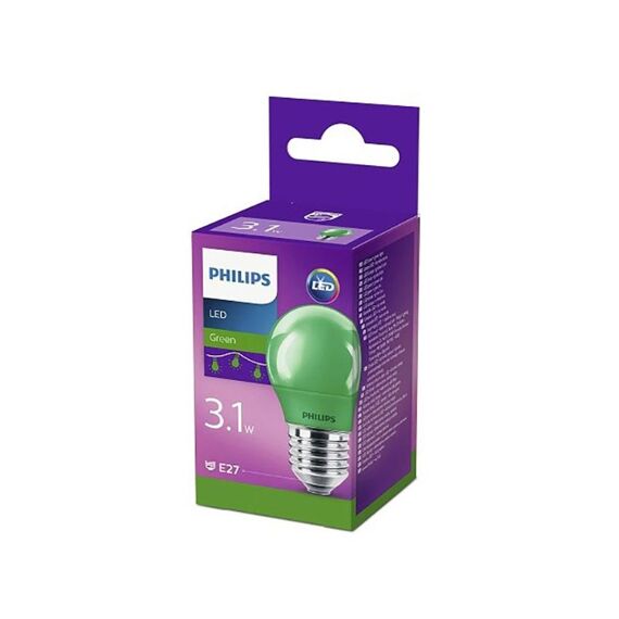 Philips Lamp Led Colored P45 E27 Green 1Srt4