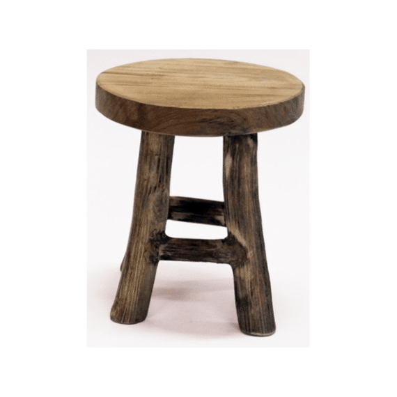 Deco Krukje Teak Naturel D17H22Cm