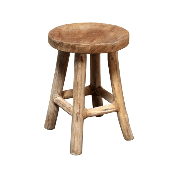 Stool Teak Natural D20h27cm