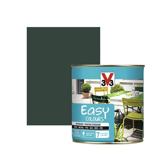 V33 Verf Easy Colours 0,5L Satijn Baskisch Groen