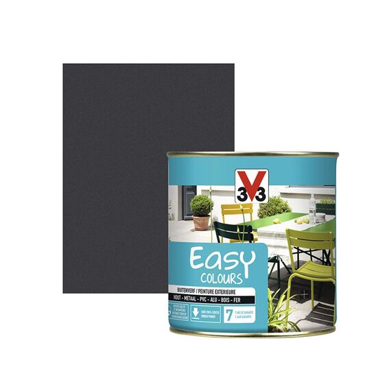 V33 Verf Easy Colours 0,5L Metaal Anthracite