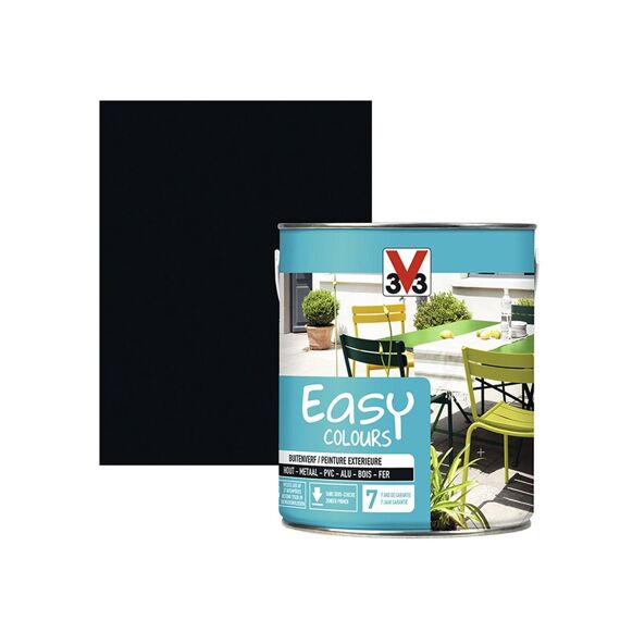 V33 Verf Easy Colours 2,5L Satijn Zwart