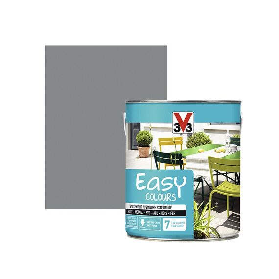 V33 Verf Easy Colours 2,5L Satijn Steengrijs