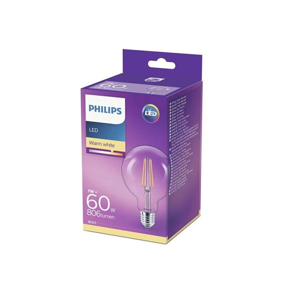 Philips Lamp Led Classic 60W G93 E27 Ww Cl Nd