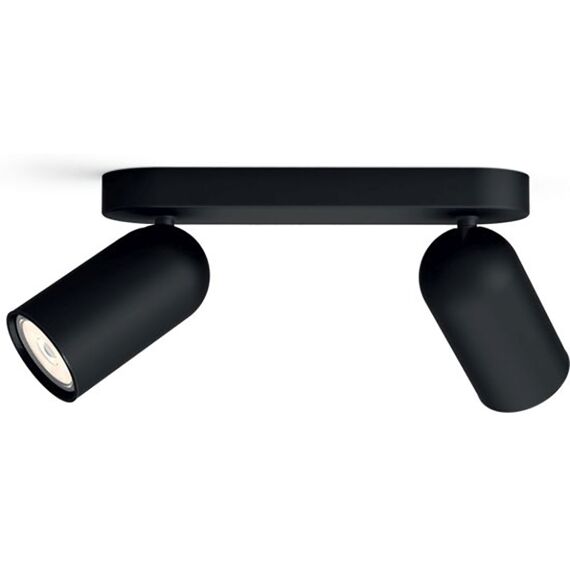 Philips Pongee Bar/Tube Black 2Xnw 230V