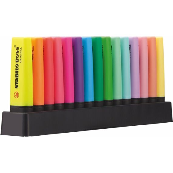 Stabilo Boss Original Fluo Stiften 15-Delige Deskset