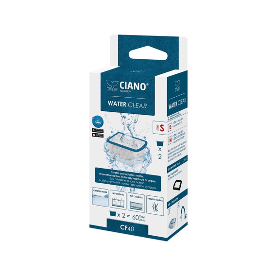 Ciano Water Clean Small 2st 3.8x3x2.3cm Blauw