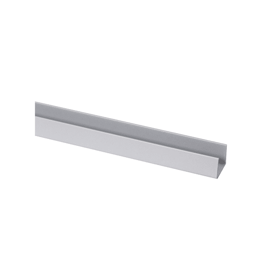 U-profiel Kunststof 18x21mm Rvs 260cm