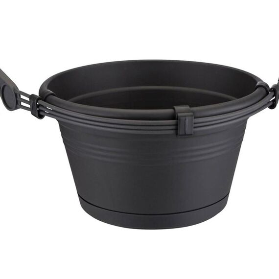 Elho Green Basics Hangpot 28 cm Zwart