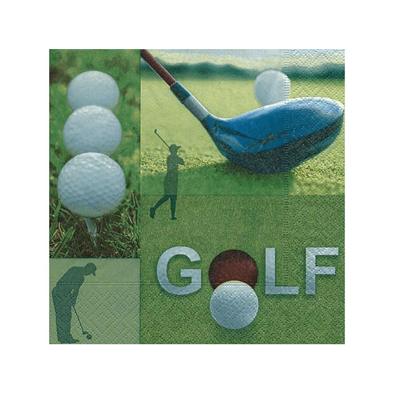 Servetten 33X33Cm 20St. Golf