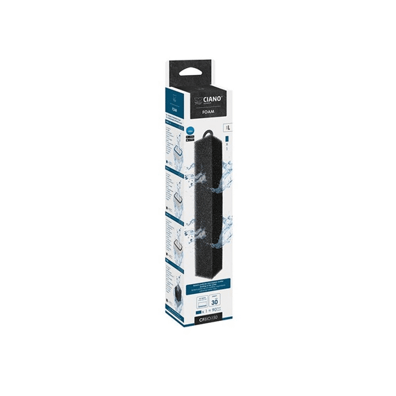 Ciano Foam Large 1St 5,4X5,4X24,5Cm Zwart
