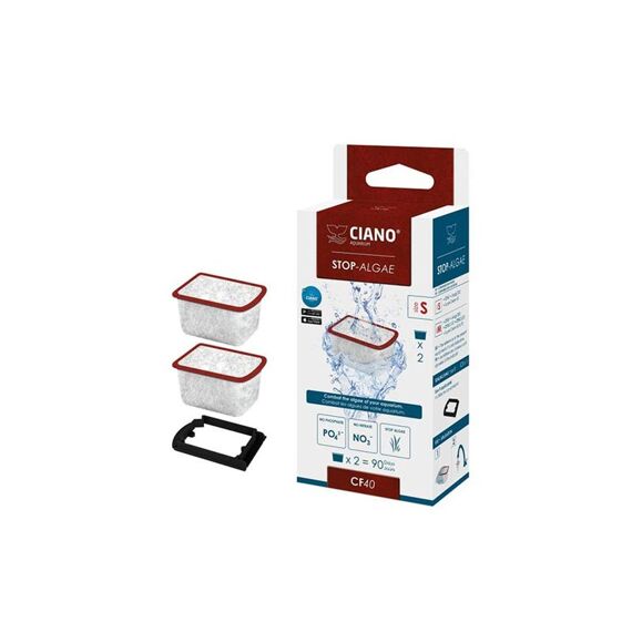 Ciano Stop-Algae Small 2St 3,8X3X2,3Cm Rood