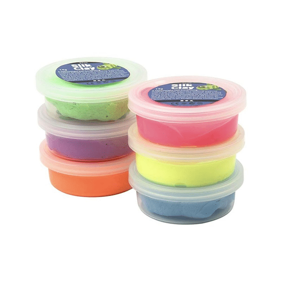 Silk Clay 6 Kleuren Neon