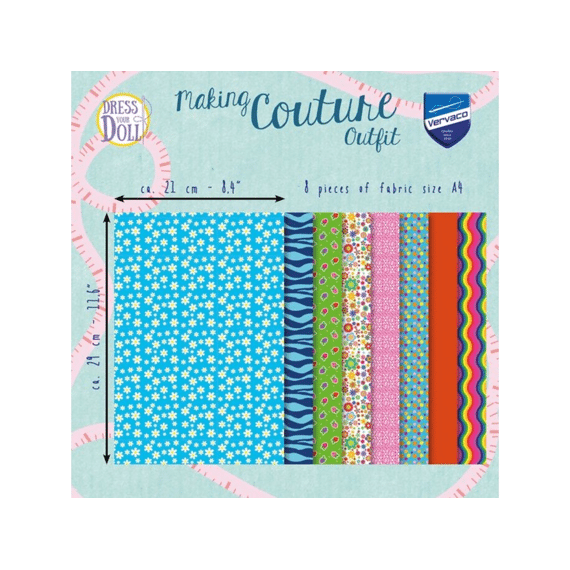 Making Couture Fabric Set Blue Daisy