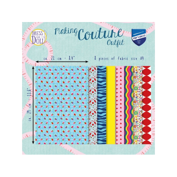 Making Couture Fabric Set Strawberry Blue