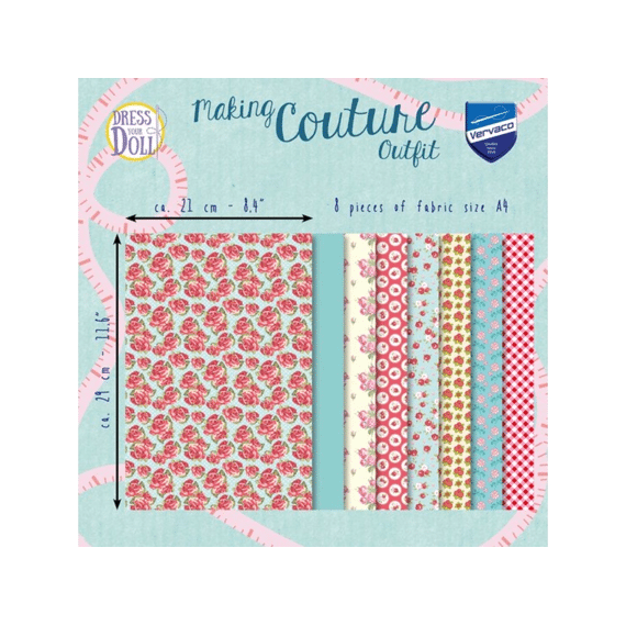 Making Couture Fabric Set Red Roses