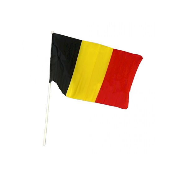 Belgium Vlag Met Stok