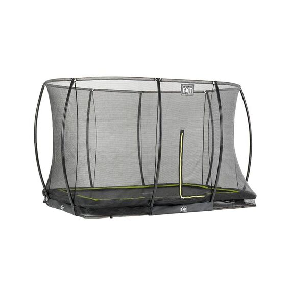 EXIT Silhouette Ingraaf Trampoline + Safetynet Rect. 214X305Cm Black