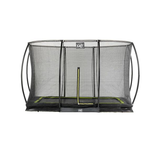 EXIT Silhouette Ingraaf Trampoline + Safetynet Rect. 214X305Cm Black