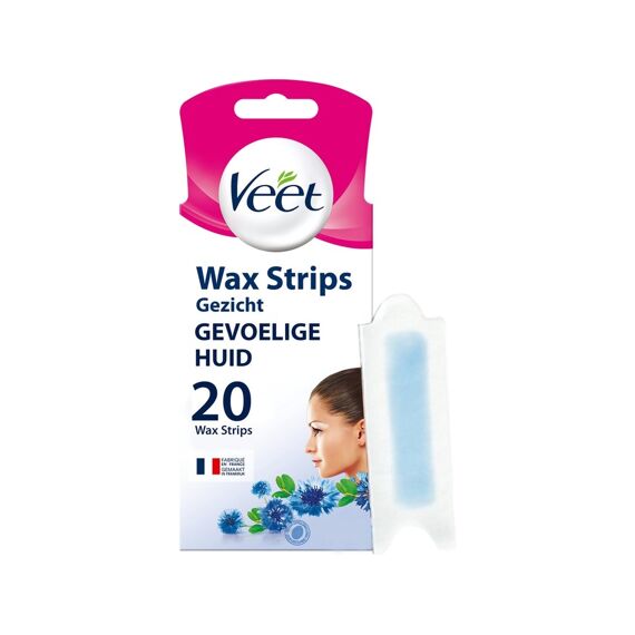 Veet Ontharingstrips Koud Gezicht Sensitive Skin 20St