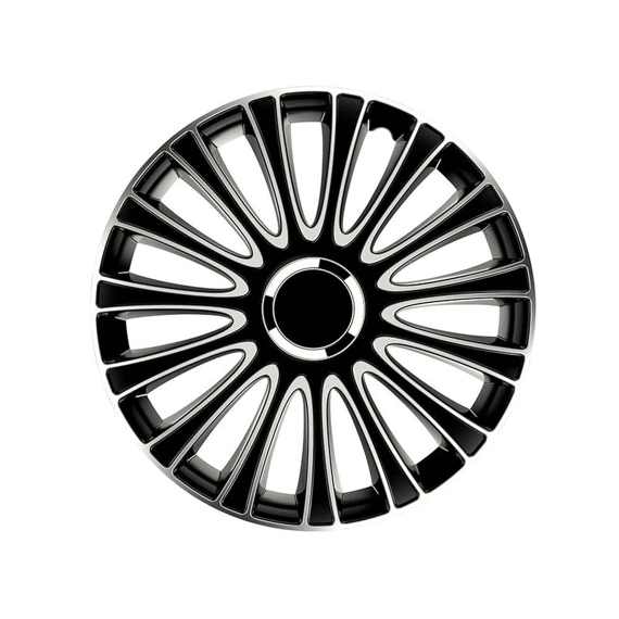 Wieldoppenset Lemans Pro Silver Black 14 Inch