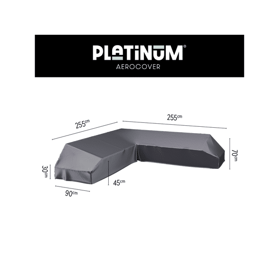 Platinum Aerocover Lounge Platform Hoes 255X255X90Xh30/45/70 Antracite