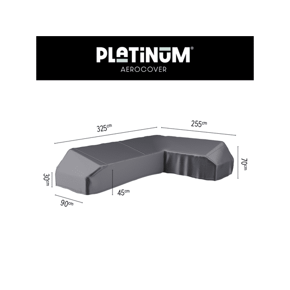 Platinum Aerocover Lounge Platform Hoes 325X255X90Xh30/45/70Cm Rechts