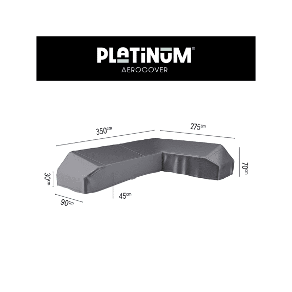 Platinum Aerocover Lounge Platform Hoes 350X275X90Xh30/45/70Cm Rechts