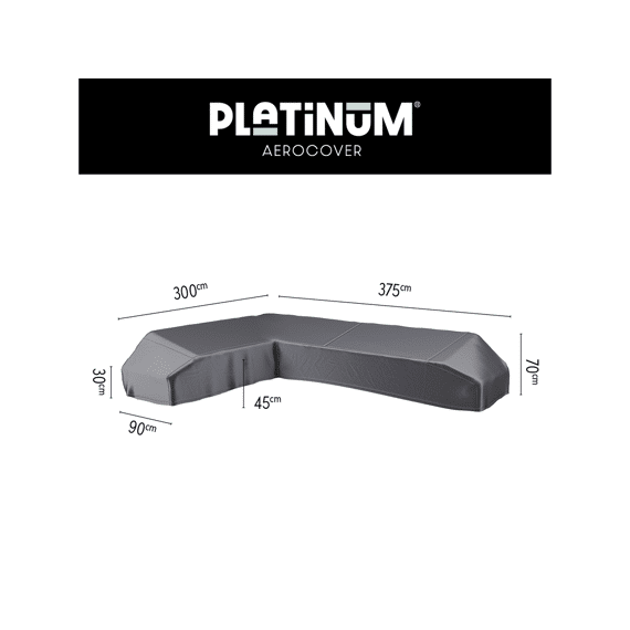 Platinum Aerocover Lounge Platform Hoes 375X300X90Xh30/45/70Cm Links