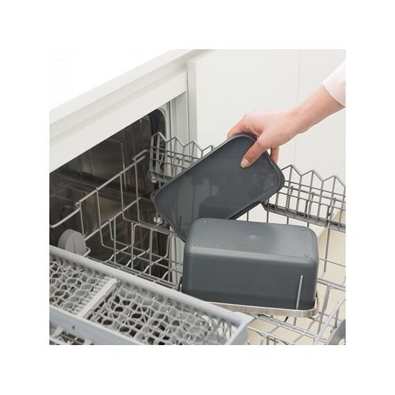 Brabantia Zink Side Aanrecht Afvalbakje 1.8L Dark Grey