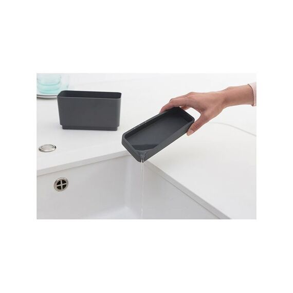 Brabantia Zink Side Aanrechtbakje Dark Grey