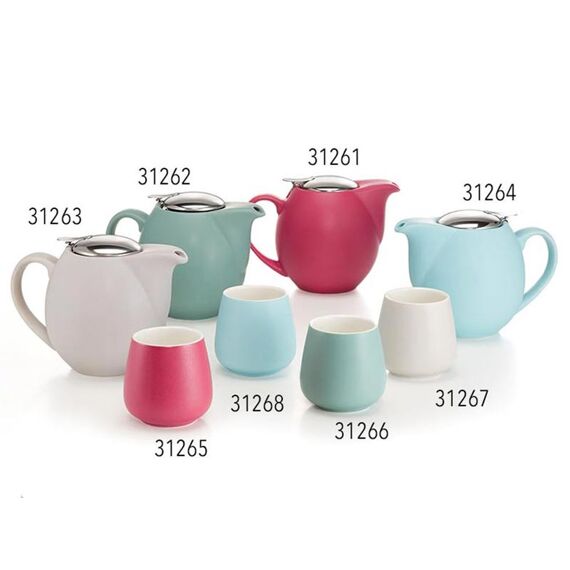 Teapot Saara Porcelain 0.9L Matt Petrol