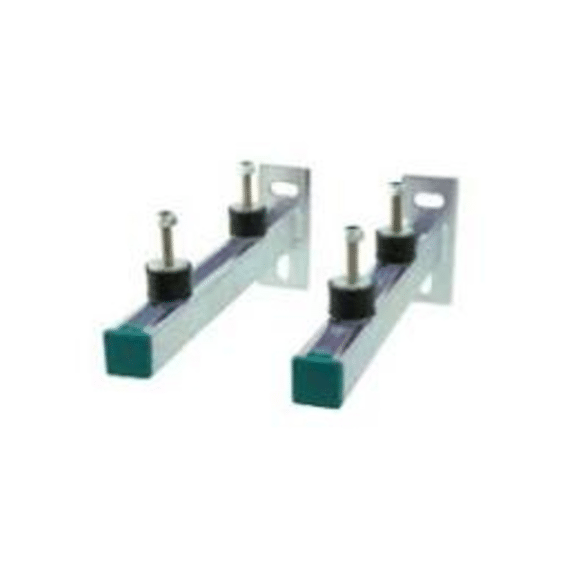 Wandkonsole: 2 Rails 2 Silent Blocks Muurbev. Platen