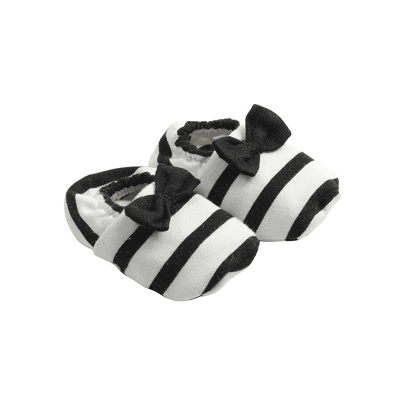 House Of Jamie Bow Tie Booties Breton 0-6M