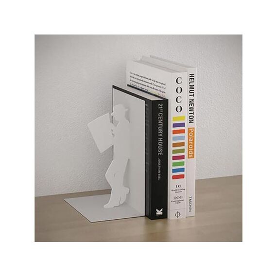 Bookend The Reader White