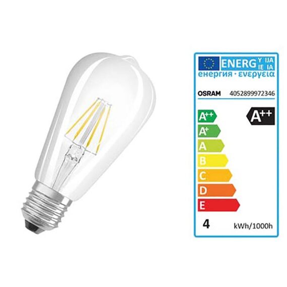 1906 Led Edison E27 4W Ww Filament