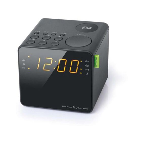 Muse M 187 Cr Cube Clock Radio Black Finish