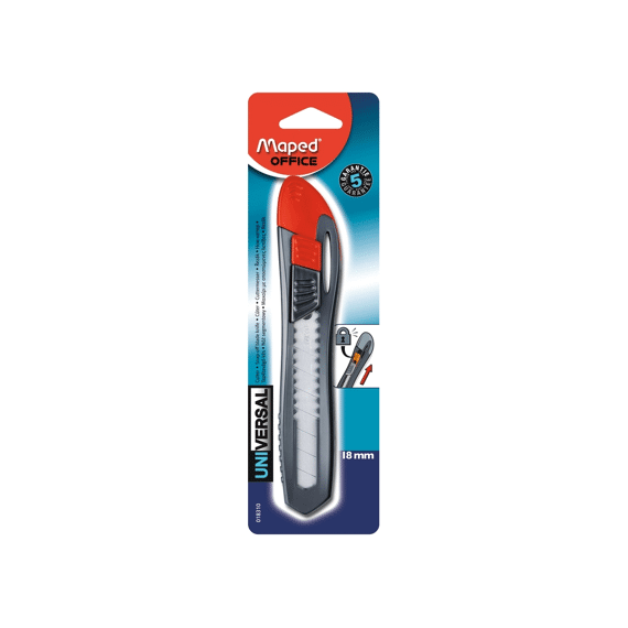 Maped Universal Snijmes Kunststof 18Mm