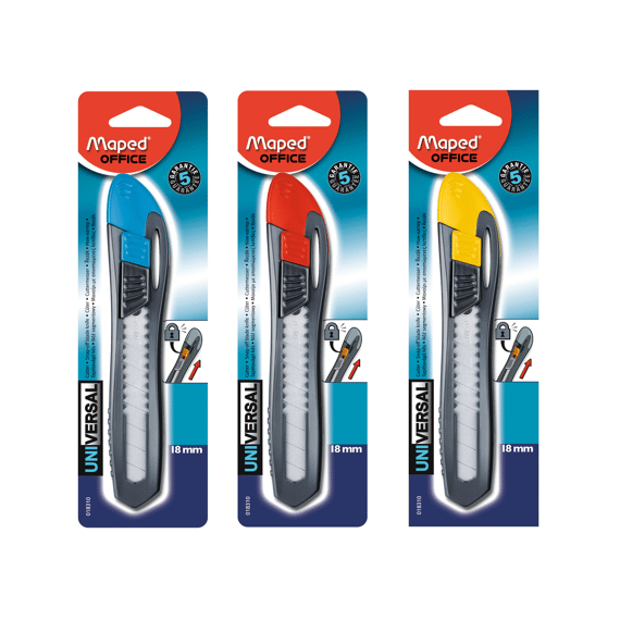 Maped Universal Snijmes Kunststof 18Mm